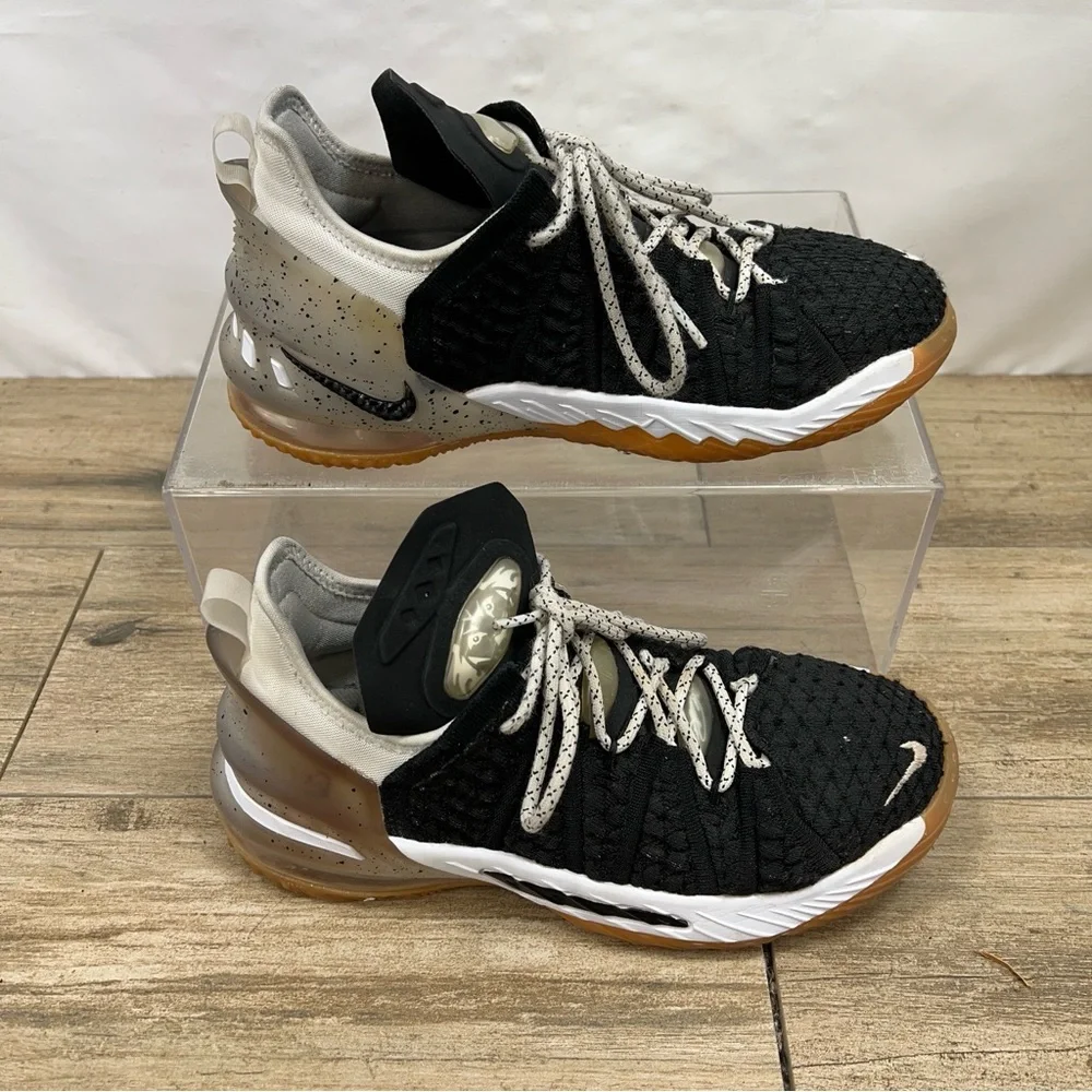 Nike Lebron 18 Boys Basketball Shoes Sneakers‎ Size 5.5Y CW2760-007 Black